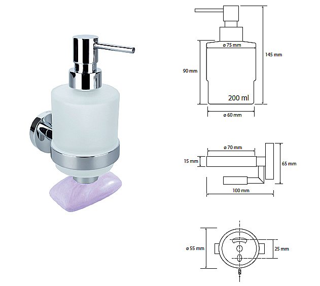 Диспенсер Bemeta Omega 104109182 купить в интернет-магазине сантехники Sanbest