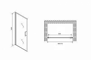 Душевая дверь Abber Sonnenstrand AG04070 70 купить в интернет-магазине Sanbest