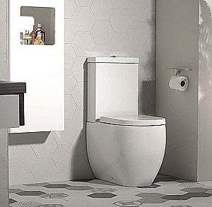 Унитаз напольный Kerasan Flo 3117 белый, с бачком купить в интернет-магазине Sanbest