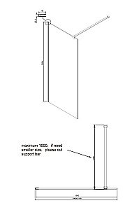 Душевое ограждение Ambassador Waik-in 110x200 15031103 купить в интернет-магазине Sanbest