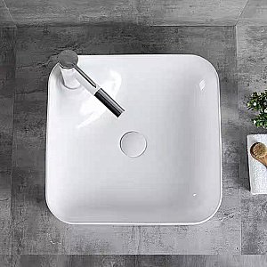 Раковина накладная RGW GS-03 80121003-01 белая купить в интернет-магазине Sanbest