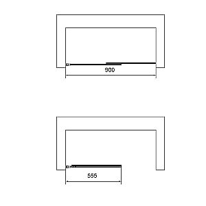 Шторка для ванны Vincea VSB-6E900CL 90 прозрачная/профиль хром купить в интернет-магазине Sanbest
