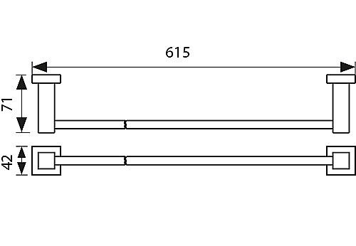Полотенцедержатель Kaiser KH-2307 хром купить в интернет-магазине сантехники Sanbest