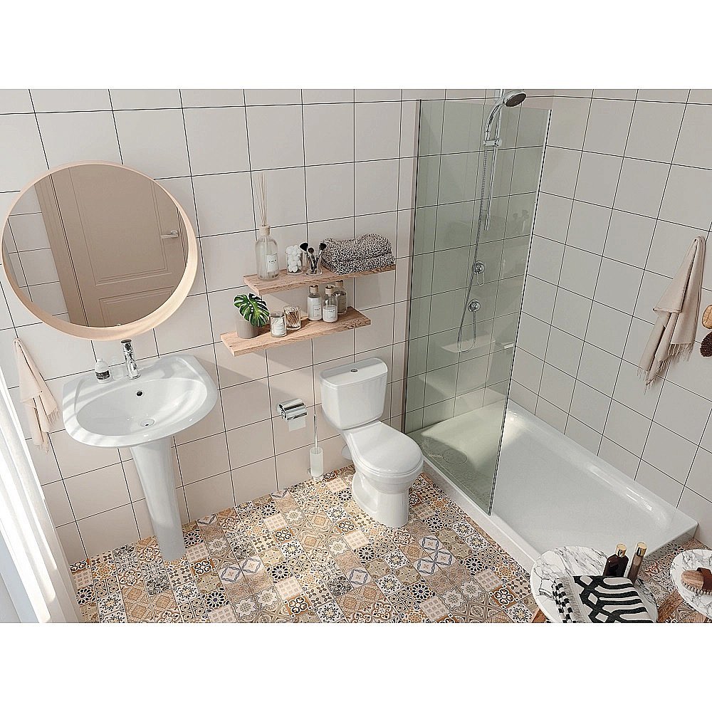 Раковина Santek Бриз 59 1.WH11.0.466 на пьедестале белая купить в интернет-магазине Sanbest