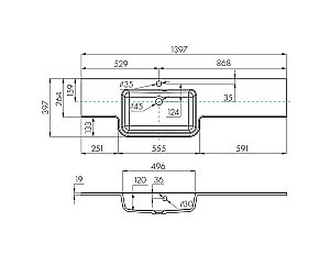 Раковина Акватон Отель 140 1A709631PI01L/P белая купить в интернет-магазине Sanbest