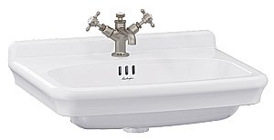 Консоль с раковиной Burlington Guild 62 с 1-им отверстием, хром для ванной в интернет-магазине сантехники Sanbest