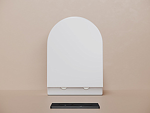 Унитаз подвесной Ceramica Nova Noe CN4011T белый, безободковый, с крышкой микролифт, слив торнадо купить в интернет-магазине Sanbest