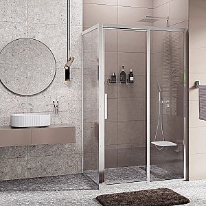 Душевой уголок WasserKRAFT Lopau 32S07R 120х90 стекло прозрачное/профиль серебристый купить в интернет-магазине Sanbest