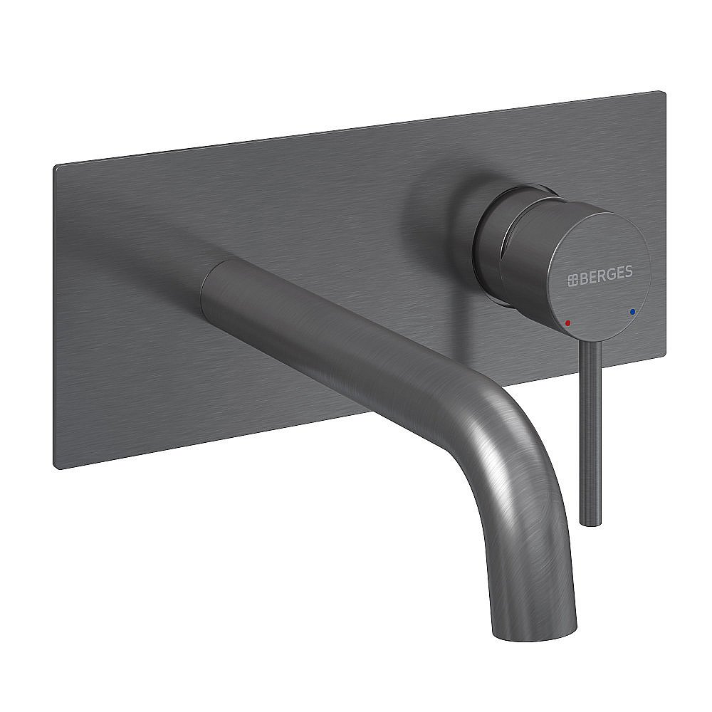 Смеситель для раковины BERGES VENTAS R 076015 оружейная сталь купить в интернет-магазине сантехники Sanbest
