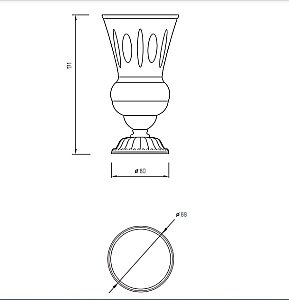 Стакан Migliore LUXOR 26124 золото купить в интернет-магазине сантехники Sanbest