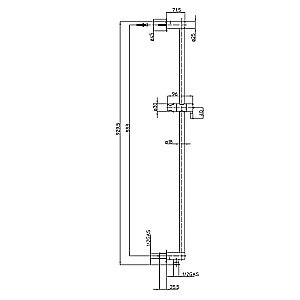 Душевая штанга Bossini Cylindrica D39000.030 хром купить в интернет-магазине сантехники Sanbest