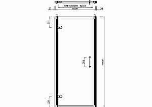 Душевая дверь Burlington C21 90 стекло прозрачное/профиль хром купить в интернет-магазине Sanbest