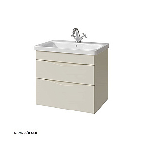 Тумба с раковиной Caprigo Lento 65 два ящика, цвет на выбор для ванной в интернет-магазине Sanbest