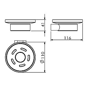 Мыльница Langberger Lugano 24015C купить в интернет-магазине сантехники Sanbest