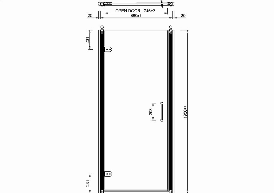 Душевая дверь Burlington C21 90 стекло прозрачное/профиль хром купить в интернет-магазине Sanbest