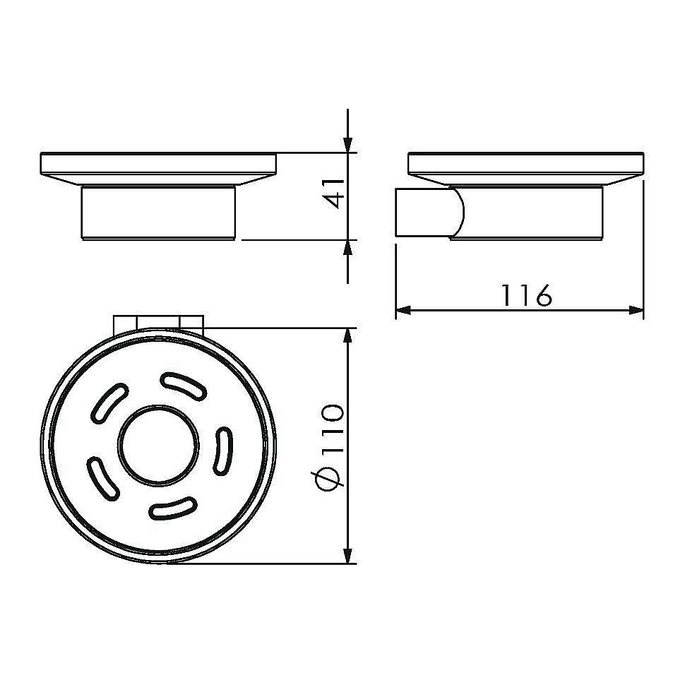 Мыльница Langberger Lugano 24015C купить в интернет-магазине сантехники Sanbest