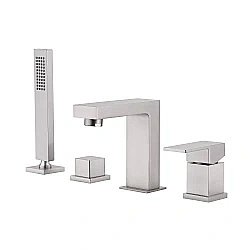 Смеситель для ванны ABBER Daheim AF8213SP сатин купить в интернет-магазине сантехники Sanbest