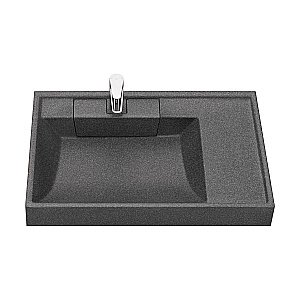 Раковина на стиральную машину Акватон Рейн 80 1A72113KRW210 графит купить в интернет-магазине Sanbest