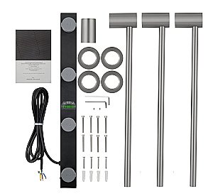 Полотенцесушитель электрический встраиваемый WONZON & WOGHAND HAMBURG, Брашированный никель (WW-AL313-BR) купить в интернет-магазине сантехники Sanbest