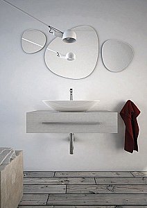 Раковина накладная Artceram PLETTRO 60 PTL001 01 00 bi белая купить в интернет-магазине Sanbest