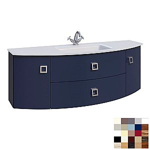 Тумба с раковиной Caprigo Legato 140 2 ящика/раковина стекло бланж для ванной в интернет-магазине Sanbest