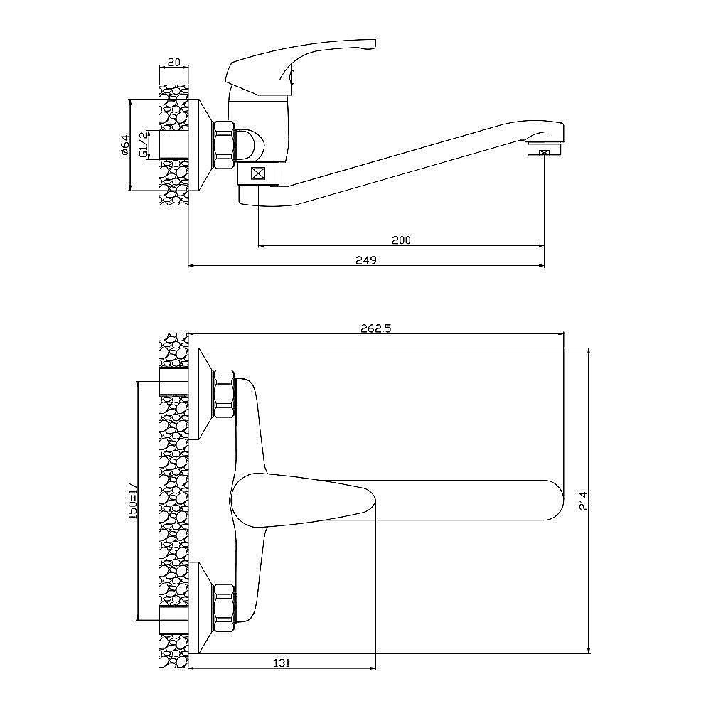 Смеситель для кухни Olive's Avila 02410AV купить в интернет-магазине сантехники Sanbest