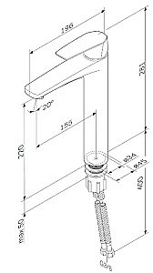 Смеситель для раковины AM.PM Gem F90A92000 купить в интернет-магазине сантехники Sanbest