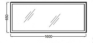 Зеркало с подсветкой Jacob Delafon EB1447-NF 160 в ванную от интернет-магазине сантехники Sanbest