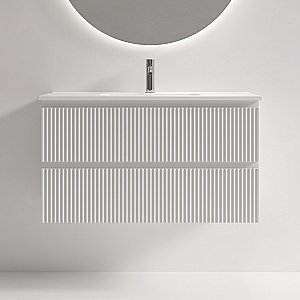 Тумба с раковиной Sancos Snob R SNR90/39W/CN7030 Bianco для ванной в интернет-магазине Sanbest