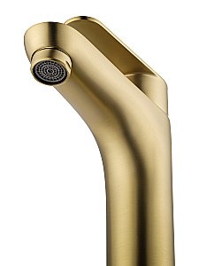 Смеситель для раковины высокий WONZON & WOGHAND ALFA WW-A40232-BG золото брашированное купить в интернет-магазине сантехники Sanbest