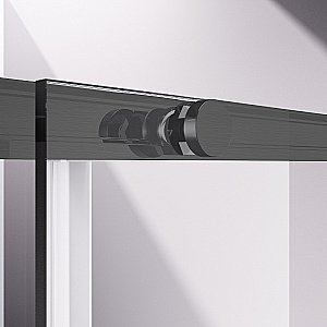 Душевой уголок Vincea Slim-N VSR-4SN8012CLGM 120x80 стекло прозрачное/профиль вороненая сталь купить в интернет-магазине Sanbest