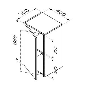 Шкаф AM.PM Func M8FCH0402OF 40 дуб крафт для ванной в интернет-магазине сантехники Sanbest