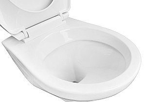 Унитаз подвесной Creo Ceramique PROJECT 4551+PR1100N с инсталляцией Loranto безободковый, с сиденьем микролифт, белый купить в интернет-магазине Sanbest