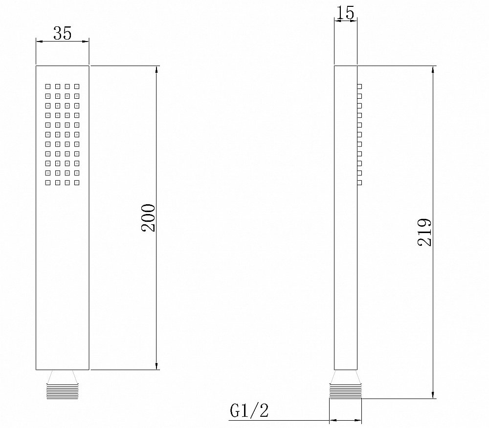 Душевая лейка ABBER AF0050W белая купить в интернет-магазине сантехники Sanbest