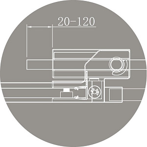 Душевой уголок Cezares Slider AH-2 80х100 BR Cr купить в интернет-магазине Sanbest