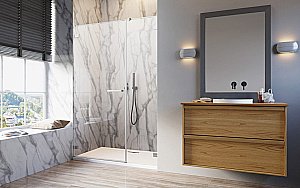 Душевая дверь Radaway Arta QL DWS 70-150 10102504-03-01+10102506-03-01 стекло прозраное/профиль хром купить в интернет-магазине Sanbest