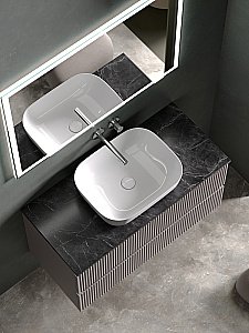 Тумба с раковиной Sancos SNOB R 100 со столешницей, Doha Soft для ванной в интернет-магазине Sanbest