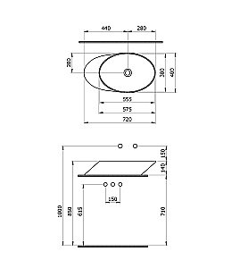 Раковина Ambassador Ritz 72 236T20002 белая купить в интернет-магазине Sanbest