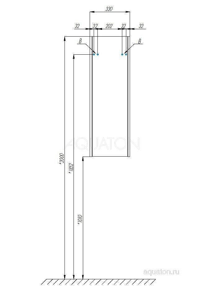 Шкаф Акватон Сакура белый/светлое дерево для ванной в интернет-магазине сантехники Sanbest