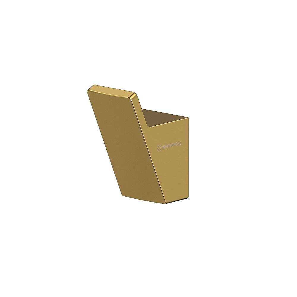 Крючок WhiteCross Cubo CU2415GLB золото брашированное купить в интернет-магазине сантехники Sanbest