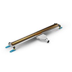 Душевой трап NEW TRENDY VISIO SLIM GOLD 80 OL-0083 матовое золото купить в интернет-магазине Sanbest
