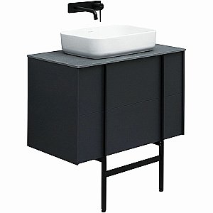 Тумба с раковиной Allen Brau REALITY 1.32008.AM 121 со столешницей антрацит матовый для ванной в интернет-магазине Sanbest