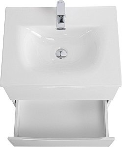 Тумба с раковиной BelBagno MARINO-CER-N-600-2C-SO-BO-P Bianco Opaco для ванной в интернет-магазине Sanbest