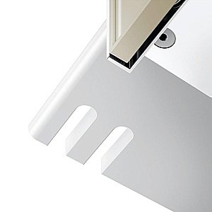 Полка KEUCO REVA 12858510000 35 алюминий/белая купить в интернет-магазине сантехники Sanbest