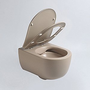 Унитаз Vincea Evo VT1-34SMC безободковый, с крышкой микролифт, капучино матовый купить в интернет-магазине Sanbest