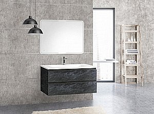 Тумба с раковиной Cezares MOLVENO 100 Antracite для ванной в интернет-магазине Sanbest