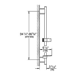 Душевая штанга Grohe Rainshower SmartActive 26603000 купить в интернет-магазине сантехники Sanbest
