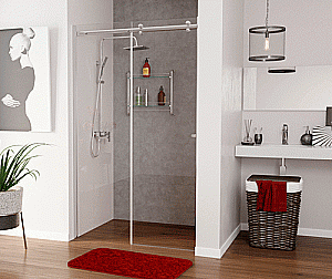 Душевая дверь WasserKRAFT Vils 56R13 110 стекло прозрачное/профиль серебро купить в интернет-магазине Sanbest