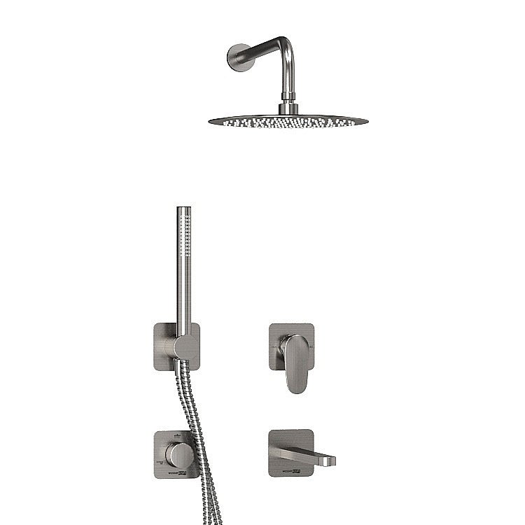 Душевая система WasserKRAFT Spree 1400 SET2841 никель купить в интернет-магазине сантехники Sanbest