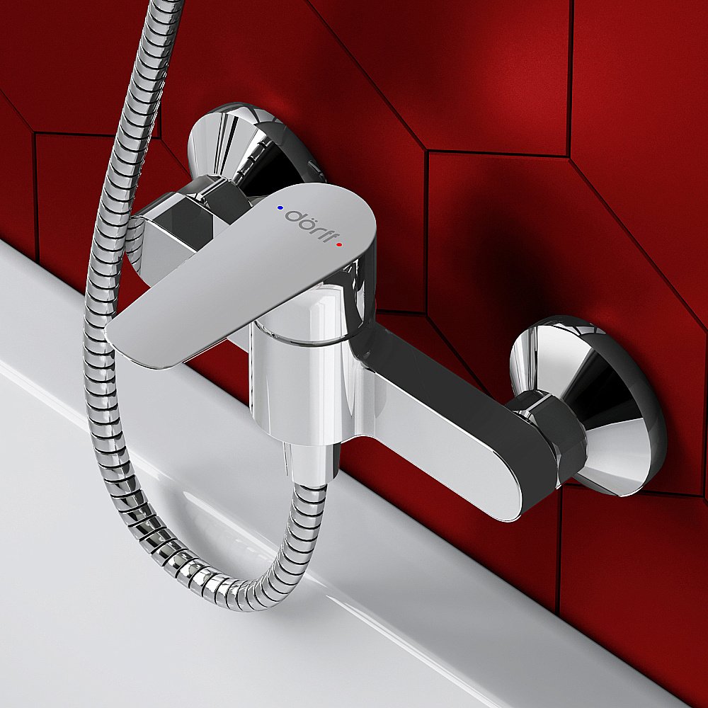 Смеситель для душа Dorff Prime New D4010200 хром купить в интернет-магазине сантехники Sanbest